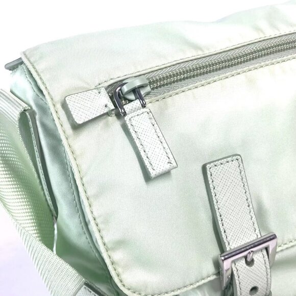 PRADA triangle logo plate Re-Nylon Crossbody shoulder bag with pouch - Picture 8 of 15